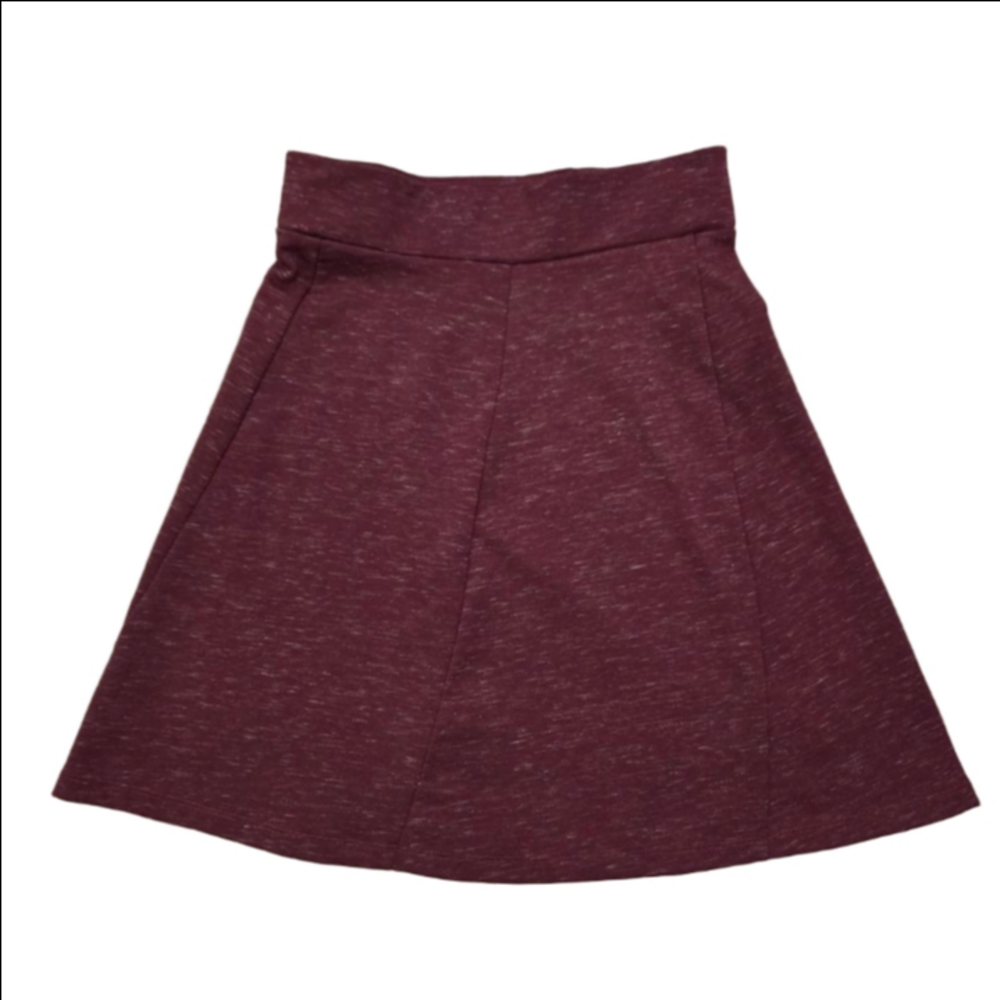 Women's Royal Robbins Burgundy Heather Skater Skirt Size XS